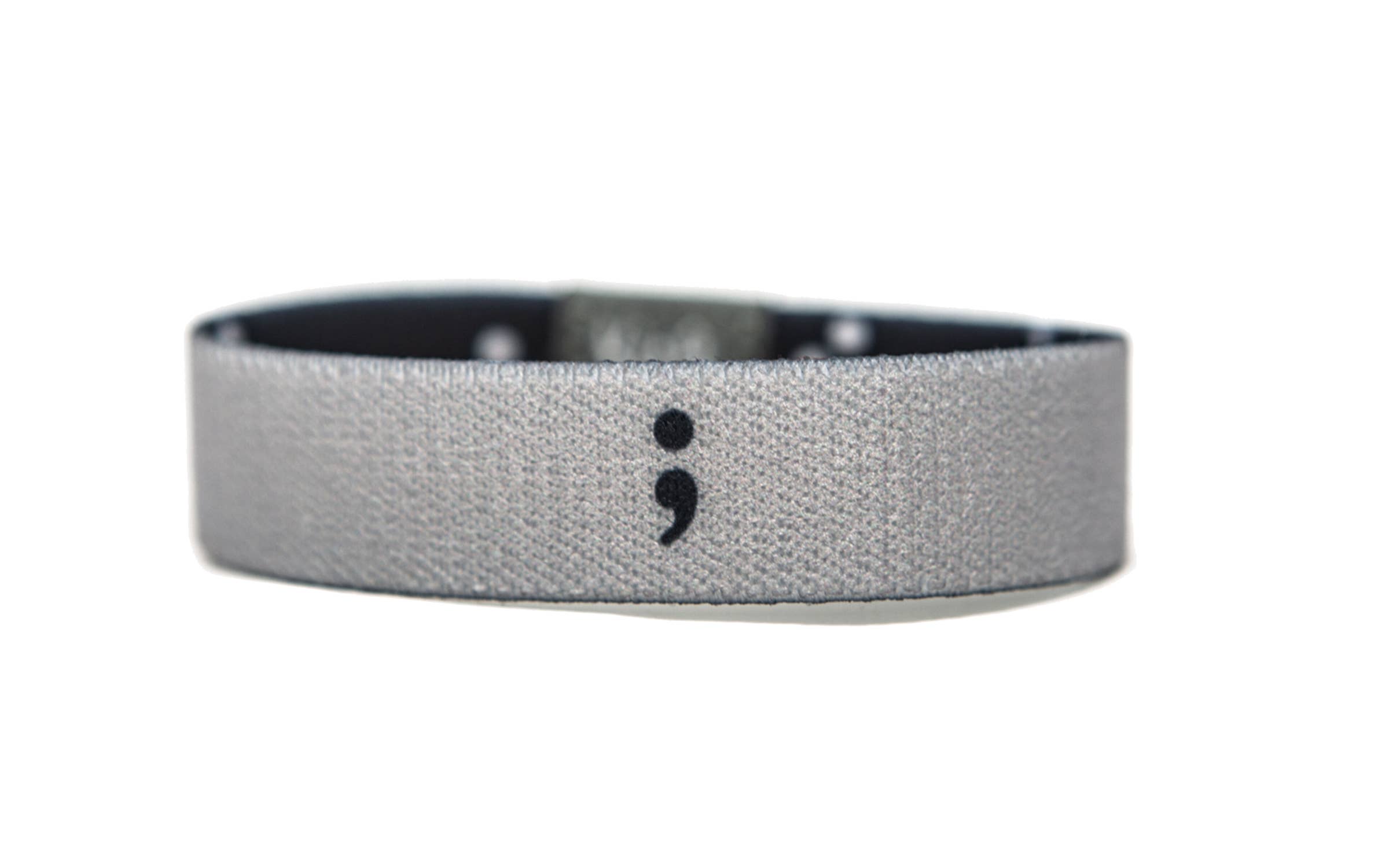 Kingfolk Co - Wholesale Bangle Bracelet - Semicolon ; Recovery Awareness Stretchy Bracelet0