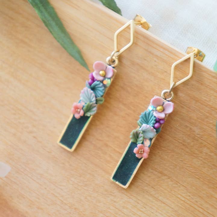 El Paraiso Ohrringe - Grün für den Großhandel von Colourful Blossom