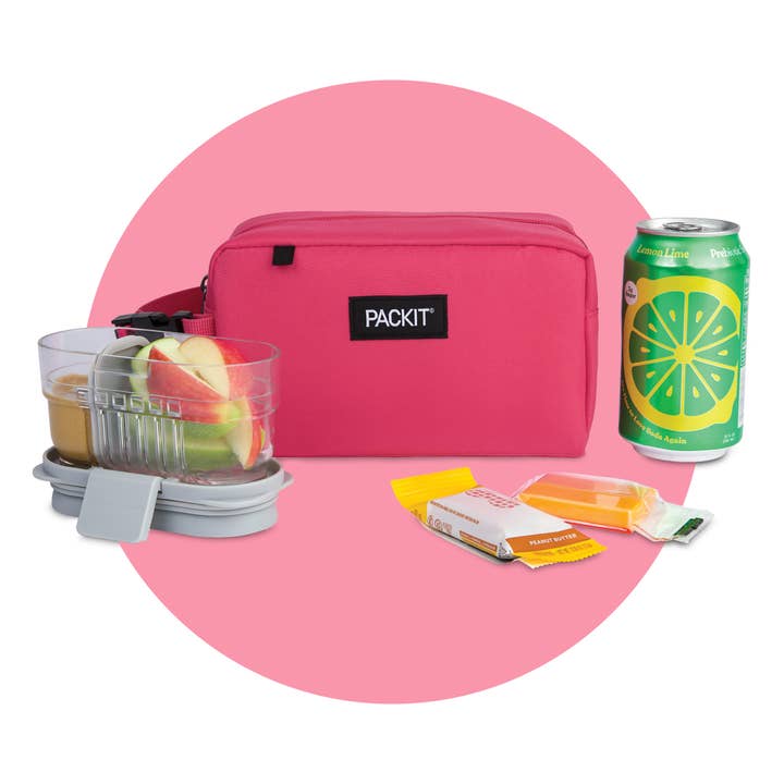 PackIt® Freezable Snack Box, Magenta for wholesale by PackIt