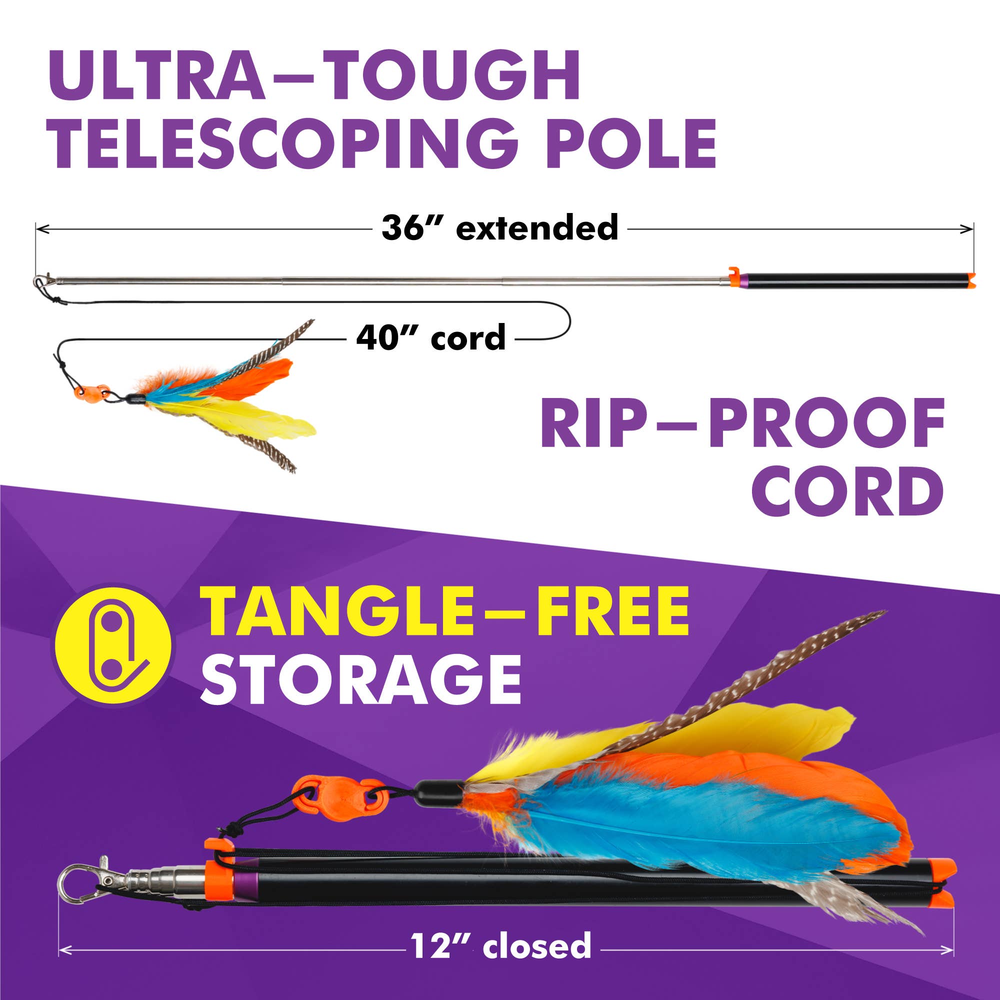 Cat Amazing - Wholesale Pet Toy - Cat - Cat Amazing SNATCH – Magnetic Wand Toy – Really Catch!2