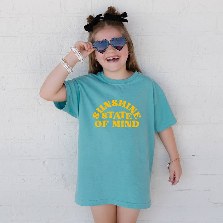 T-shirt Sunshine State | Comfort Colors pour enfants pour la vente par Holland Ave Clothing
