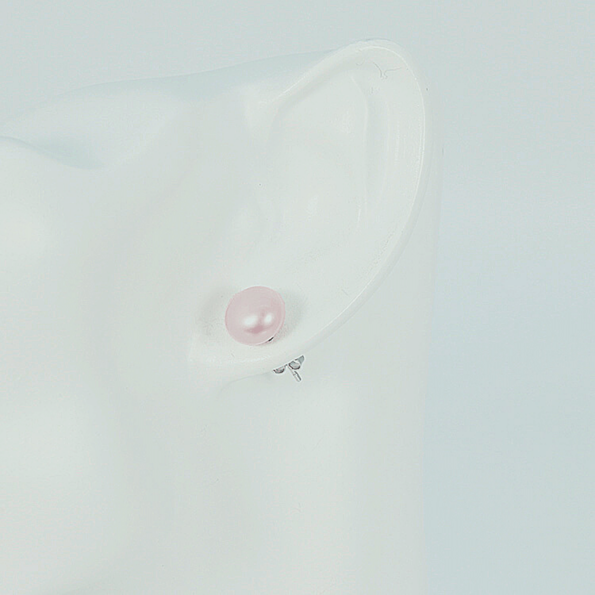 Vayo Pearls – wholesale Stud/post earrings – Freshwater Purple Pearl Freemantle Stud Earrings 8-9 mm AAA0