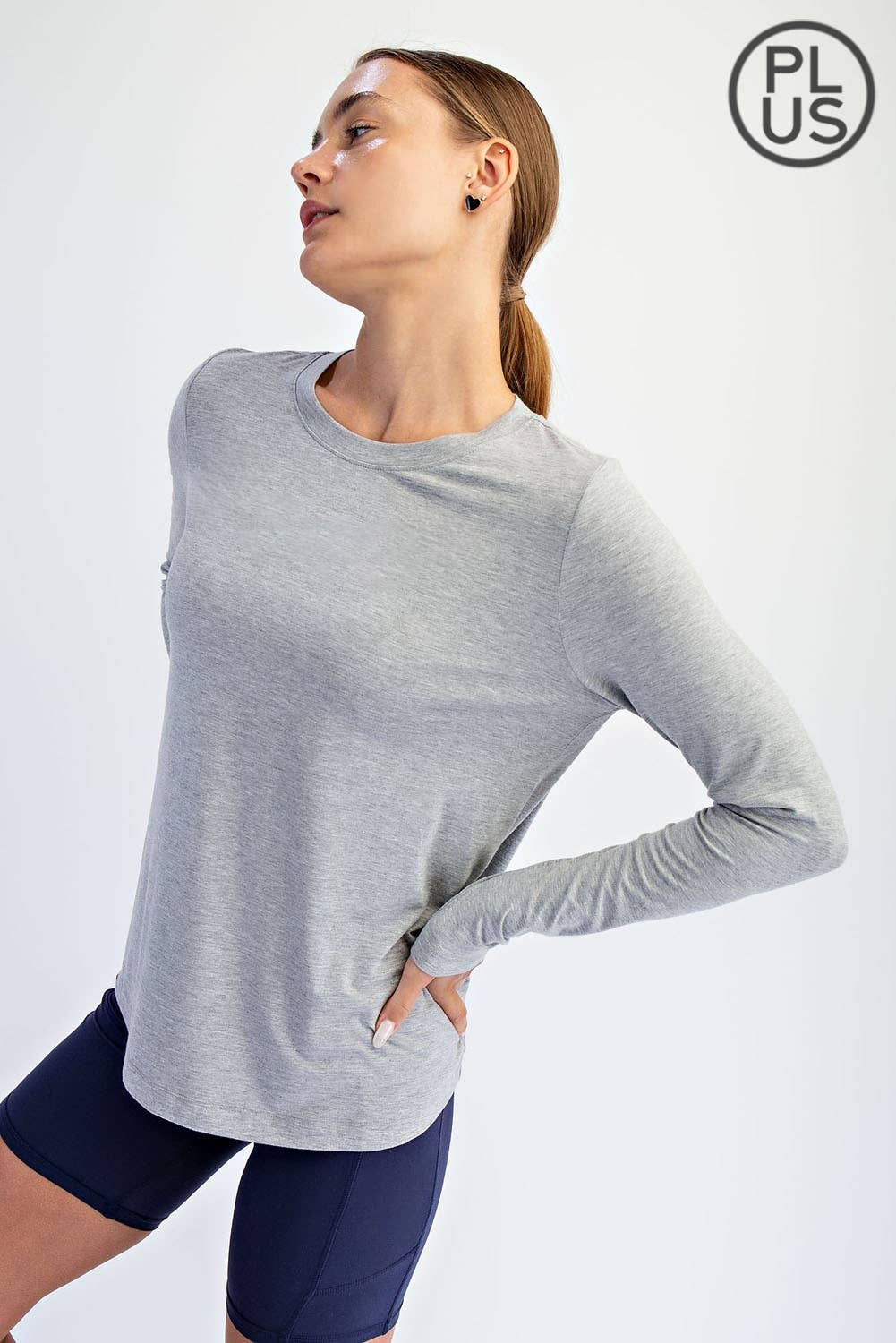 Rae Mode - Wholesale Lounge Top - Women's - PLUS SIZE VISCOSE MODAL LONG SLEEVE TOP28