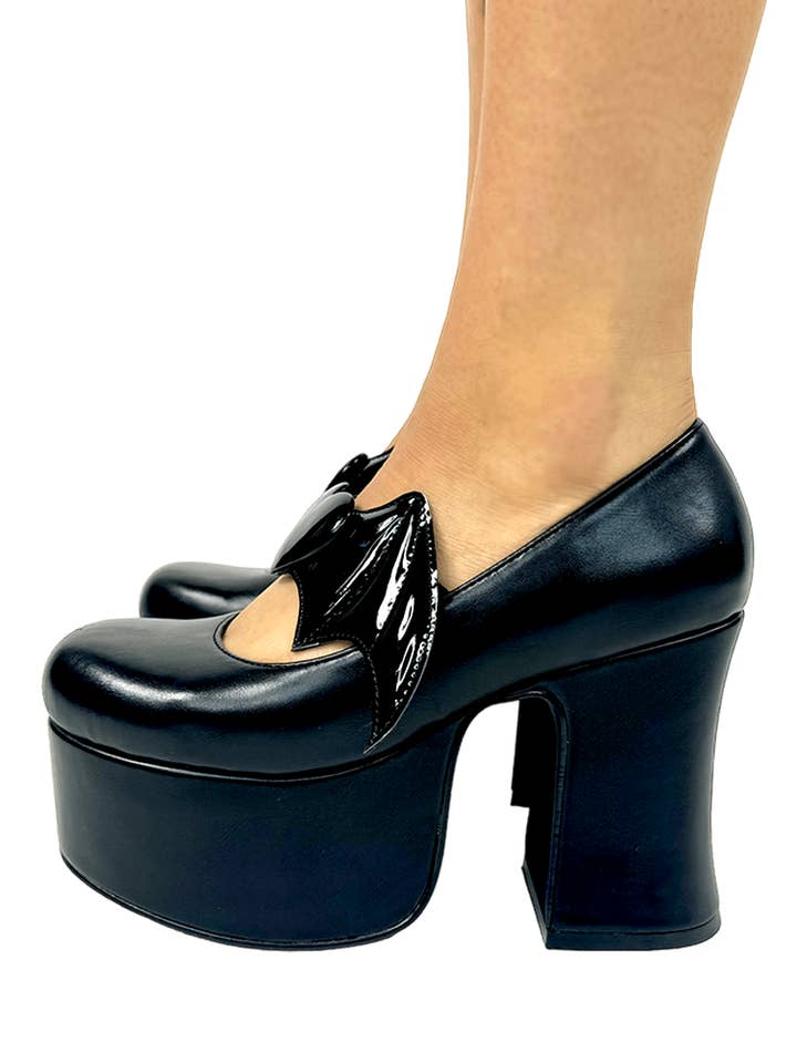 YRU Shoes - Wholesale Platform Heels - Women's - DEELITE DRACULAURA - BLACKOUT