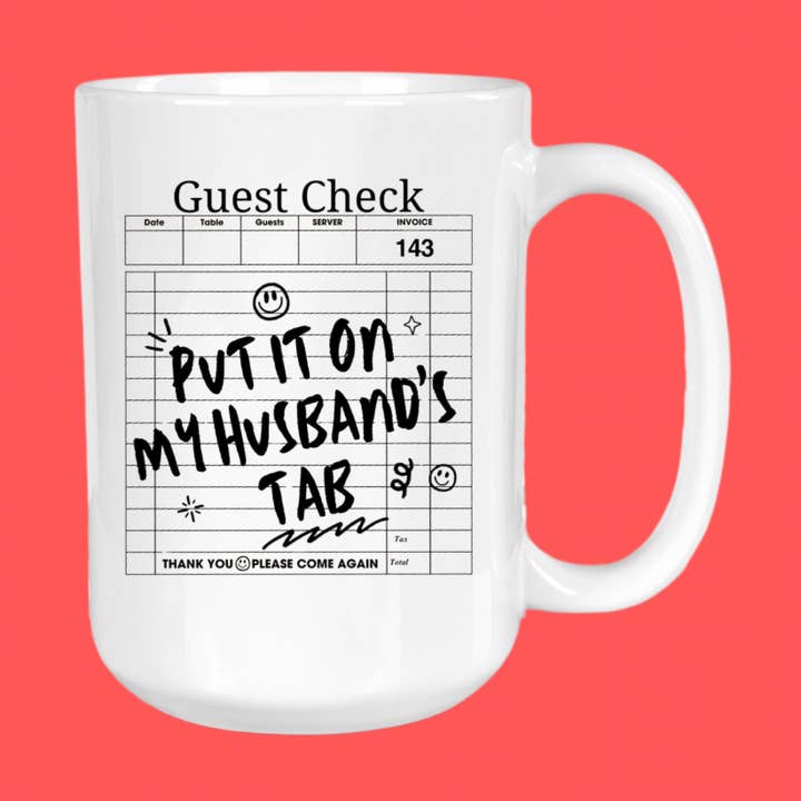 Onglet du mari, vie de femme, tasse à café pour la vente par GirlySips