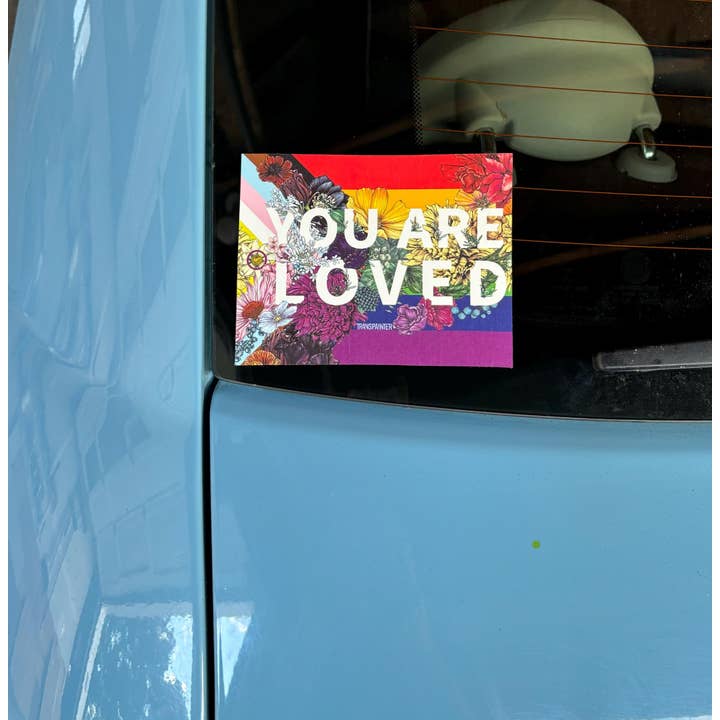 Transpainter - Wholesale Sticker - You Are Loved Sticker | LGBTQ Pride Gifts | Pride Flag Decal3