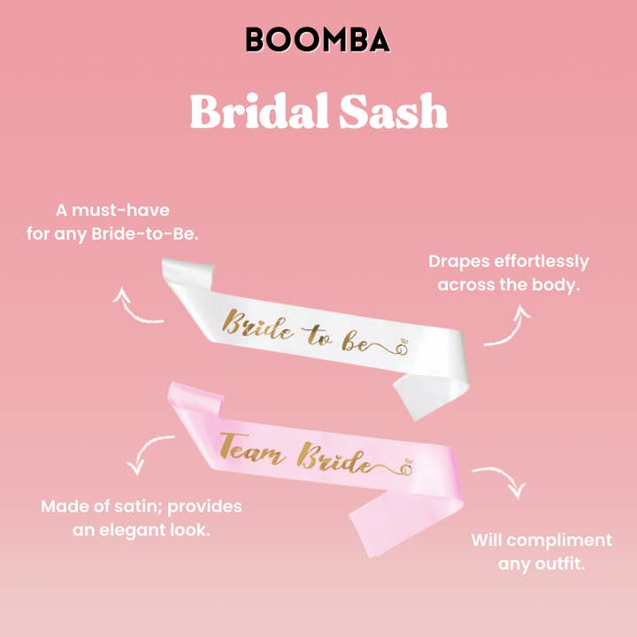 BOOMBA - Wholesale Party Favor - Bridal Sash