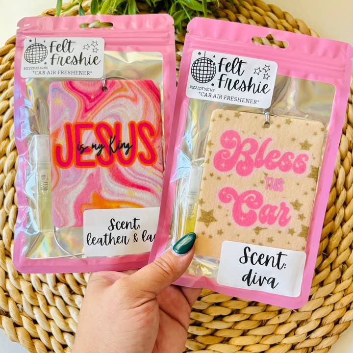 Bizzz Designs - Wholesale Car Freshener - Women's - Christian Girl Felt Freshies Boutique Freshie Air Freshener1