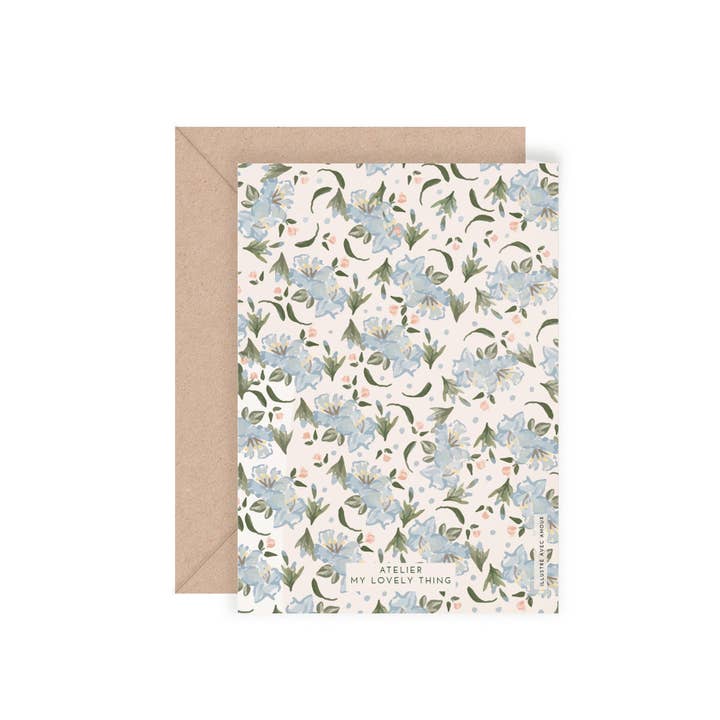 MY LOVELY THING - Wholesale Everyday Greeting Card - Double Card Hello Floral1