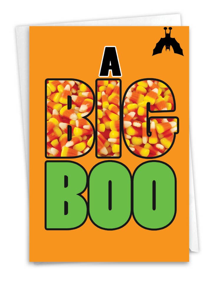 Cartão de Dia das Bruxas - A Big Boo por atacado de NobleWorks