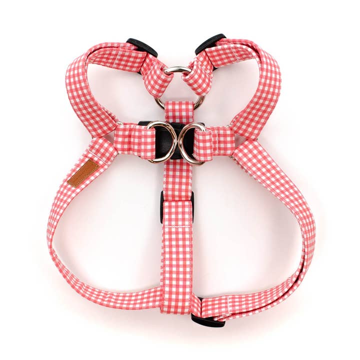 Koraal mini harnas met ruitjes voor wholesale door Puddle Jumper Pups