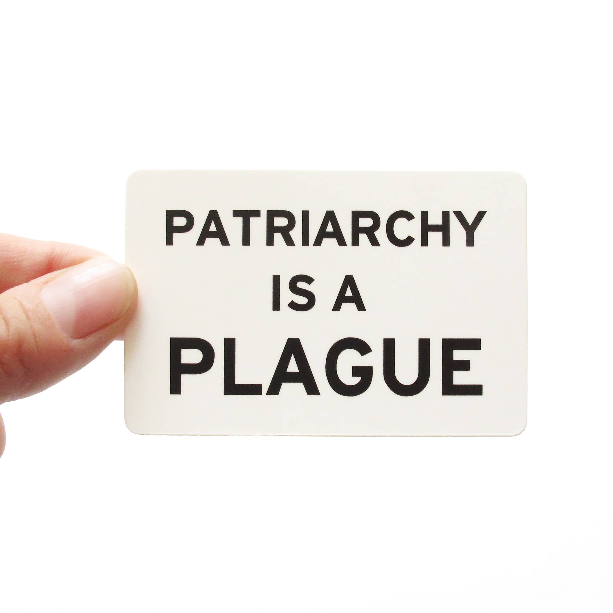 Word For Word Factory - Wholesale Sticker - PATRIARCHY IS A PLAGUE Sticker l Feminist Sticker Gift
