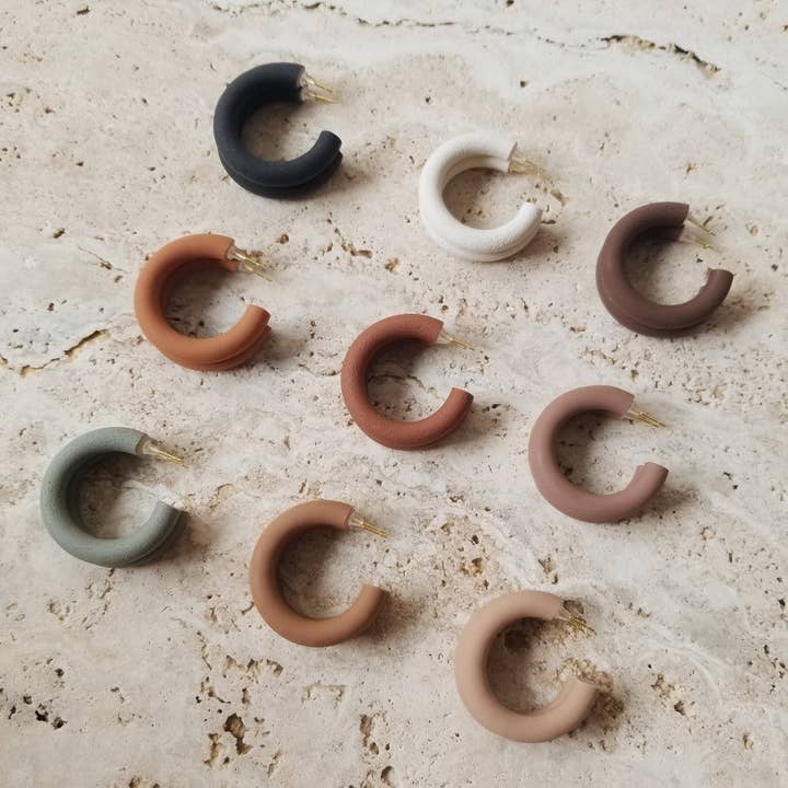 That Clay Girl Co. - Wholesale Hoop Earrings - Polymer Clay Earrings | Small Hoops | Hoop Earrings | Hoops1
