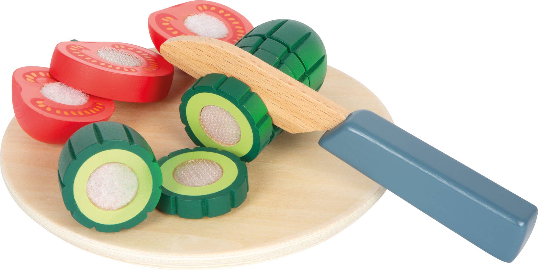small foot - Wholesale Wood Toy - Kids - Salad cutting set “fresh” | kitchen toys | wooden toys13