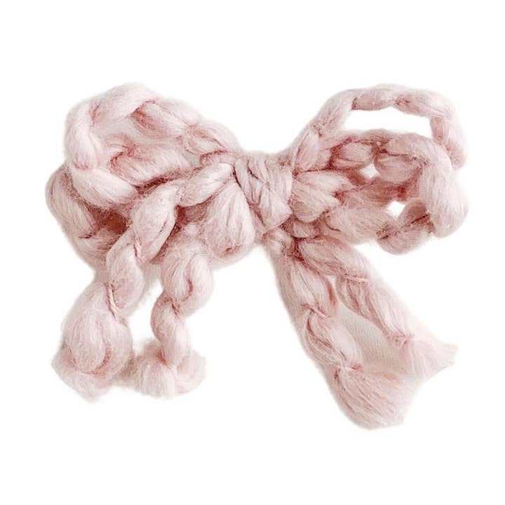 Babyschleife aus traumhaftem Malvenfarbenem Garn für den Großhandel von Bebe Theory