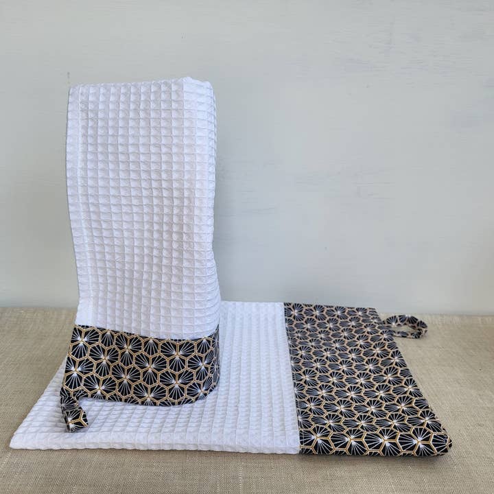 NS par Nathalie SEVE - Wholesale Tea Towel - Honeycomb Kitchen Towels, “Riad” Print10