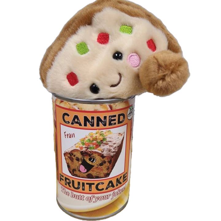 Canned Gifts - Wholesale Gag Gift/Novelty Gift - Canned Fruitcake | Plush Fruit Cake w/Jokes | Christmas5