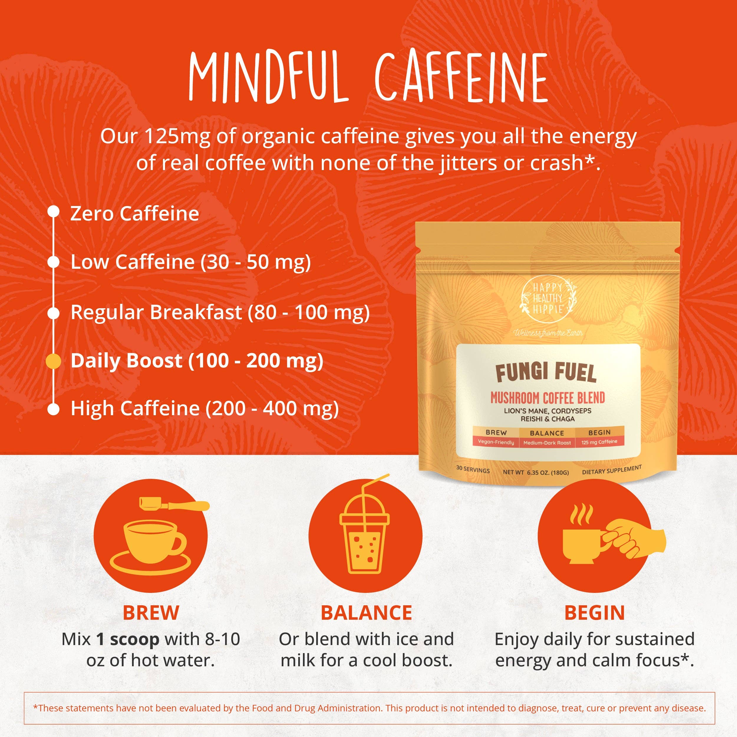 Happy Healthy Hippie - Vente Café moulu - Café aux champignons4