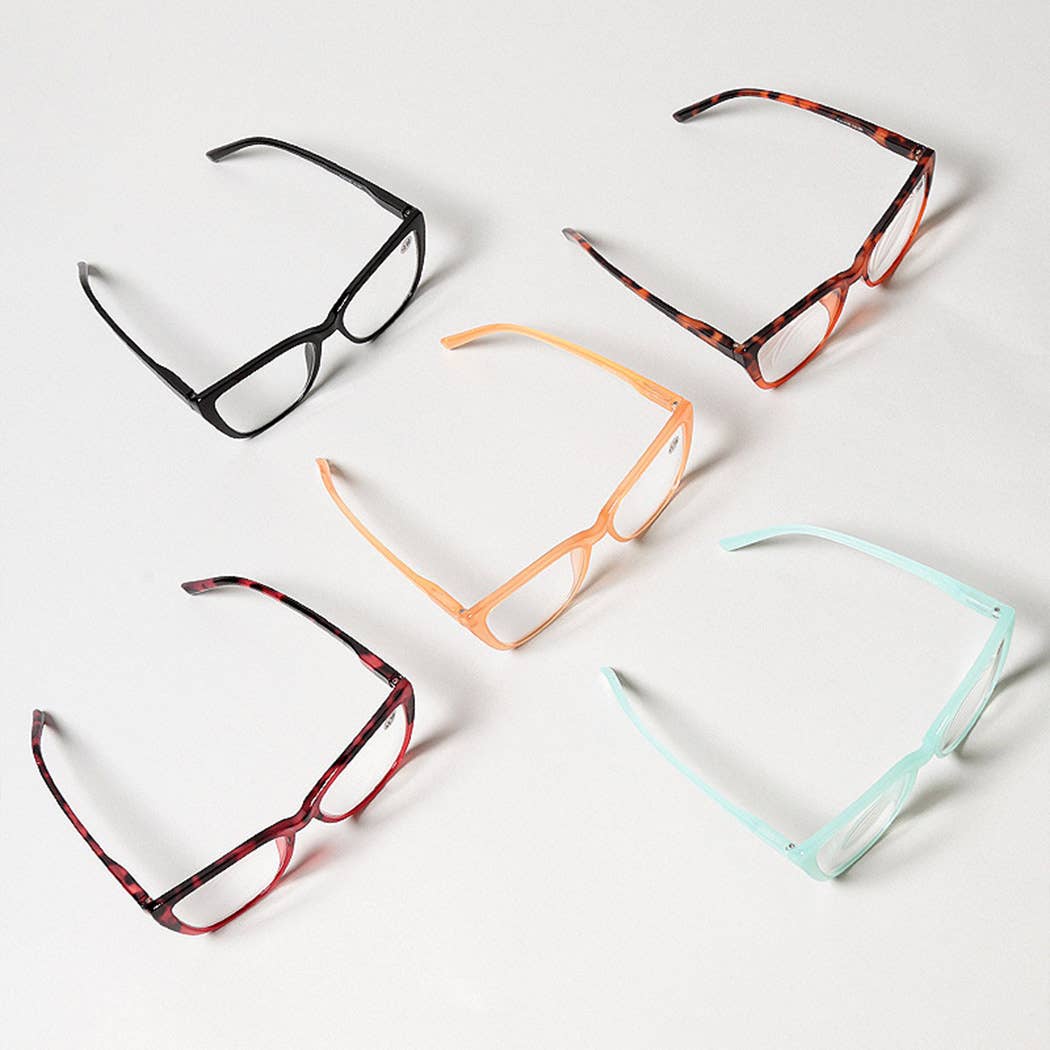  ASSORTED COLORS Women's Cat Eye Frame Reading Glasses for wholesale on Faire3