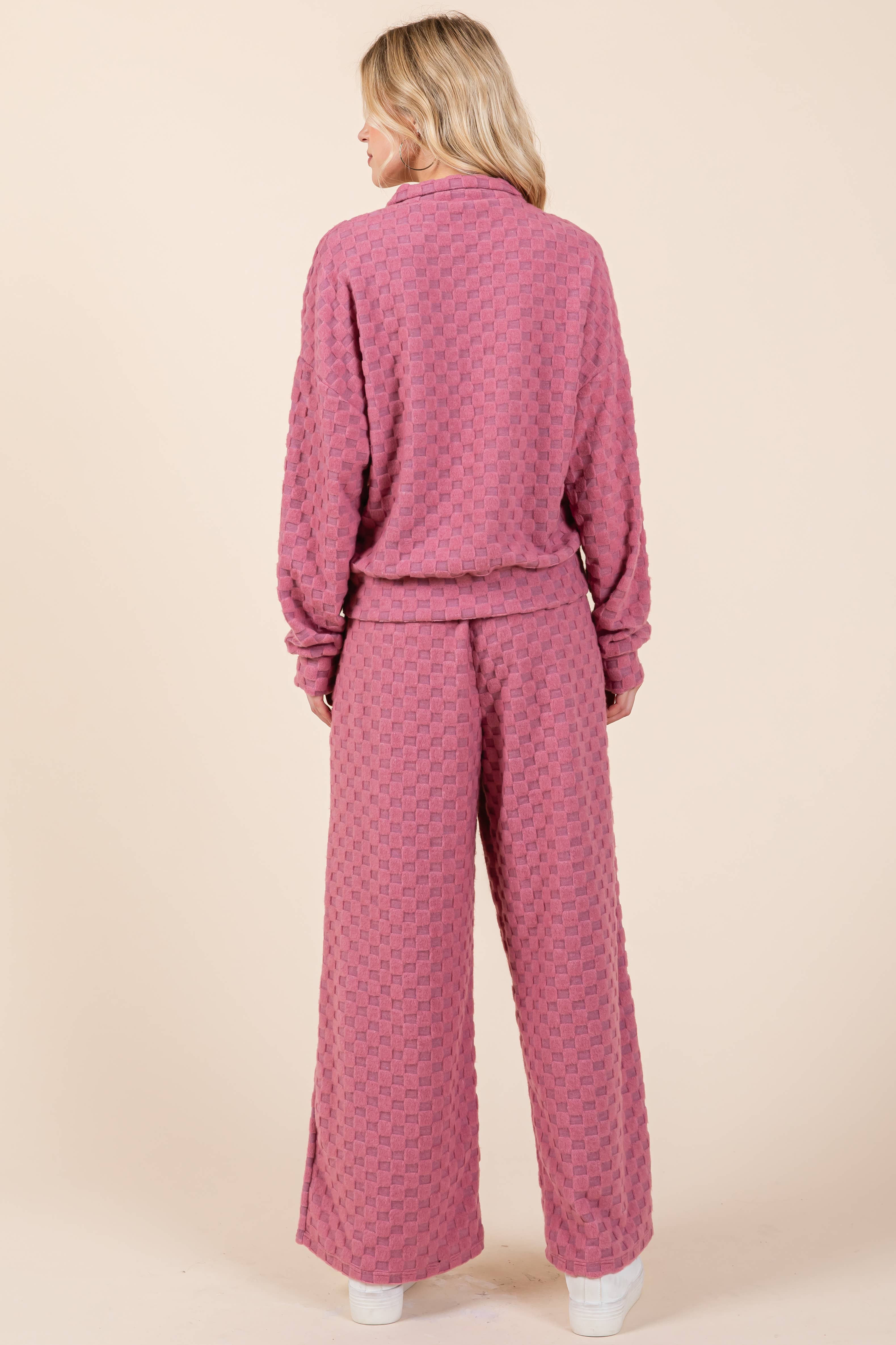 BOMBOM - Vente Pantalon – femme - PANTALON À CARREAUX DUVETEUX PA110511