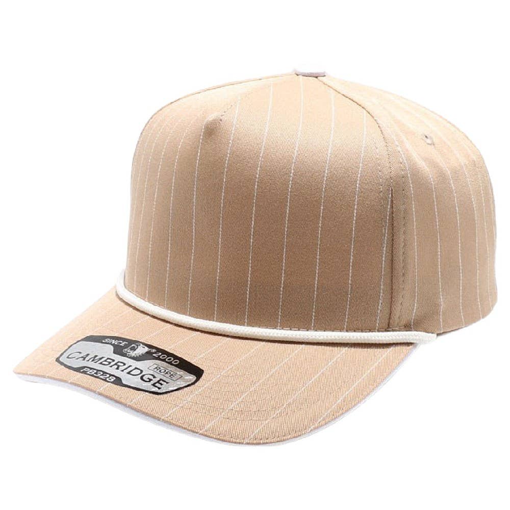 DOBBI – Boné - Unissexo por atacado – Boné Snapback 5 Painéis Listrado com Cordão5