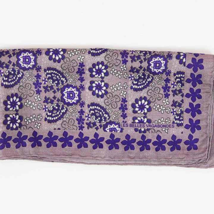 Les Belles Vagabondes - Wholesale Head Scarf - Women's - Mini Caribbean Plum1