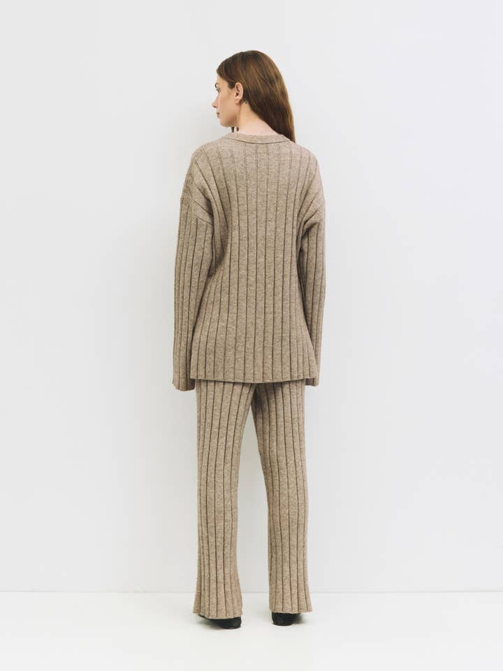 MOD REF - Wholesale Pants - Women's - The Dakota Pants | Ribbed Knit Lounge Pants1