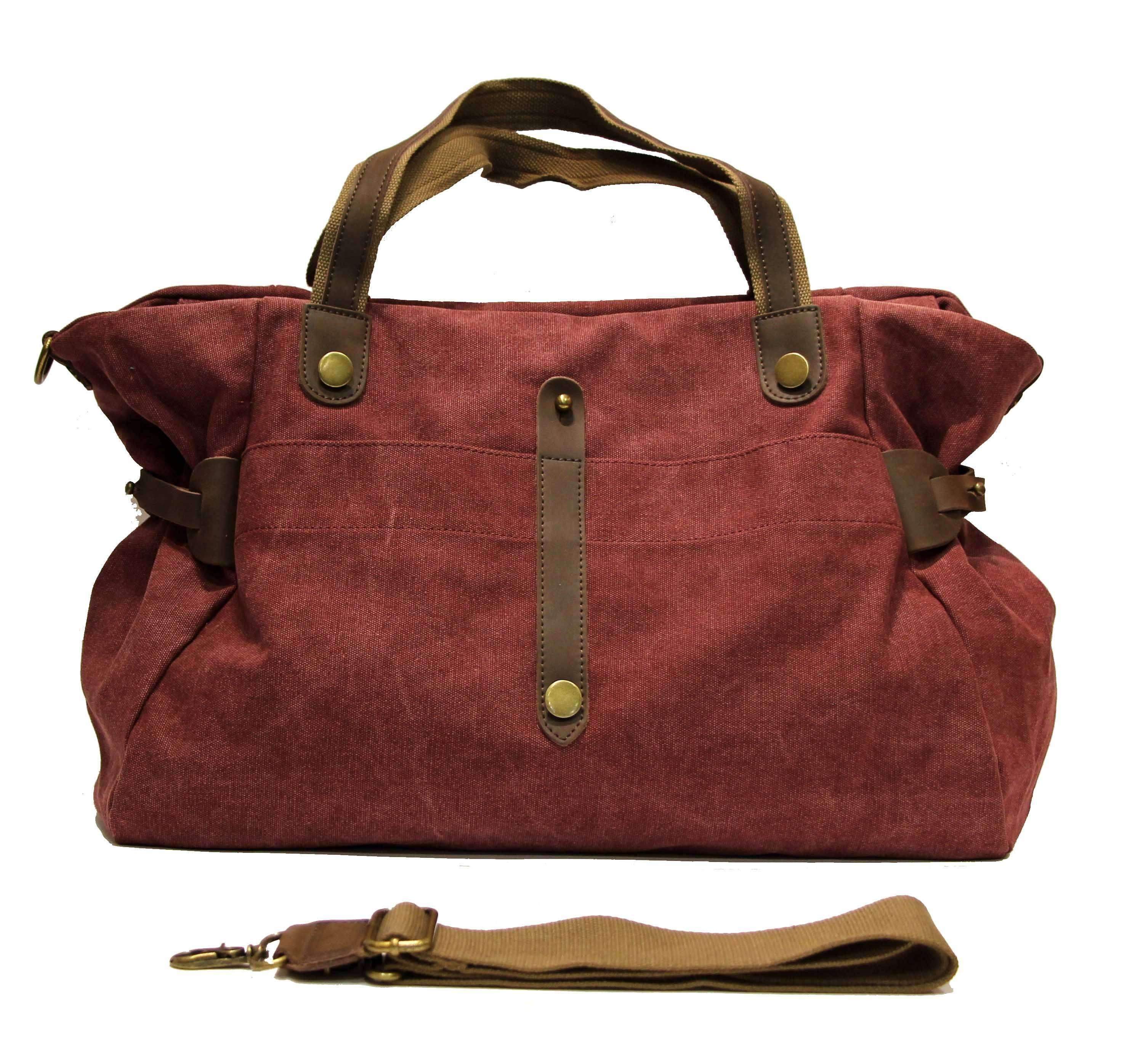 ZEDE PARIS - Wholesale Weekender Bag - Women's - SAINT-LAZARE - Weekend travel sports bag in canvas and leather22