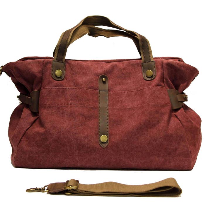 ZEDE PARIS - Wholesale Weekender Bag - Women's - SAINT-LAZARE - Weekend travel sports bag in canvas and leather22