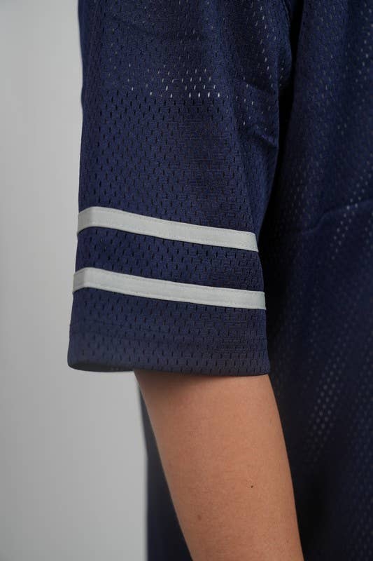 Lime Tree Clothing Inc. - Wholesale T-shirt – men's - Men’s Heavyweight Mesh Football Jersey w/ Stripe XS-2XL38