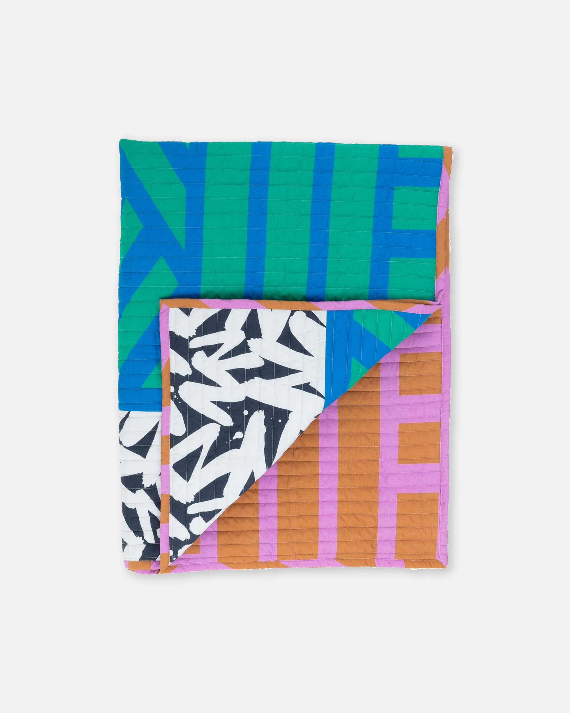 Irregular Sleep Pattern – wholesale Throw blanket – Reversible Quilted Throw in Hot Grape0