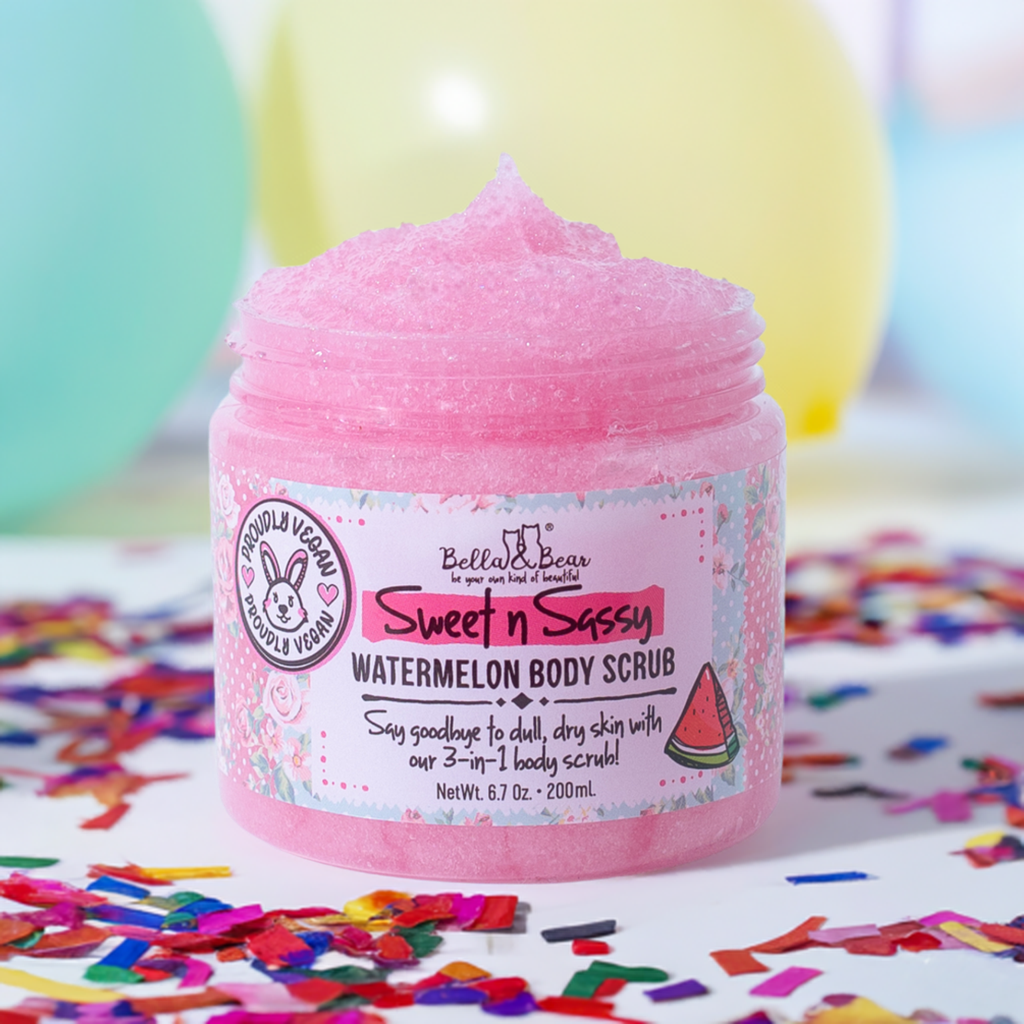 Bella & Bear - Wholesale Body Scrub/Exfoliant - Sweet 'n' Sassy Watermelon Body Scrub | Wash | Moisturizer2
