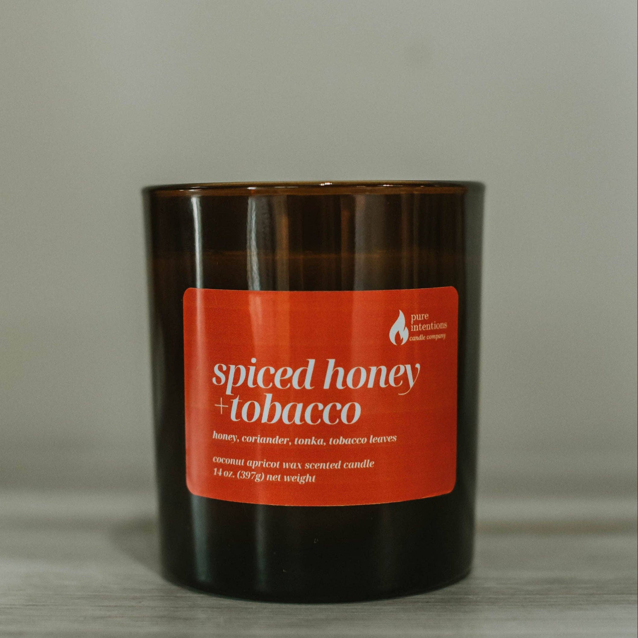 Pure Intentions Candle Company - Wholesale Jar/Filled Candle - Spiced Honey + Tobacco0