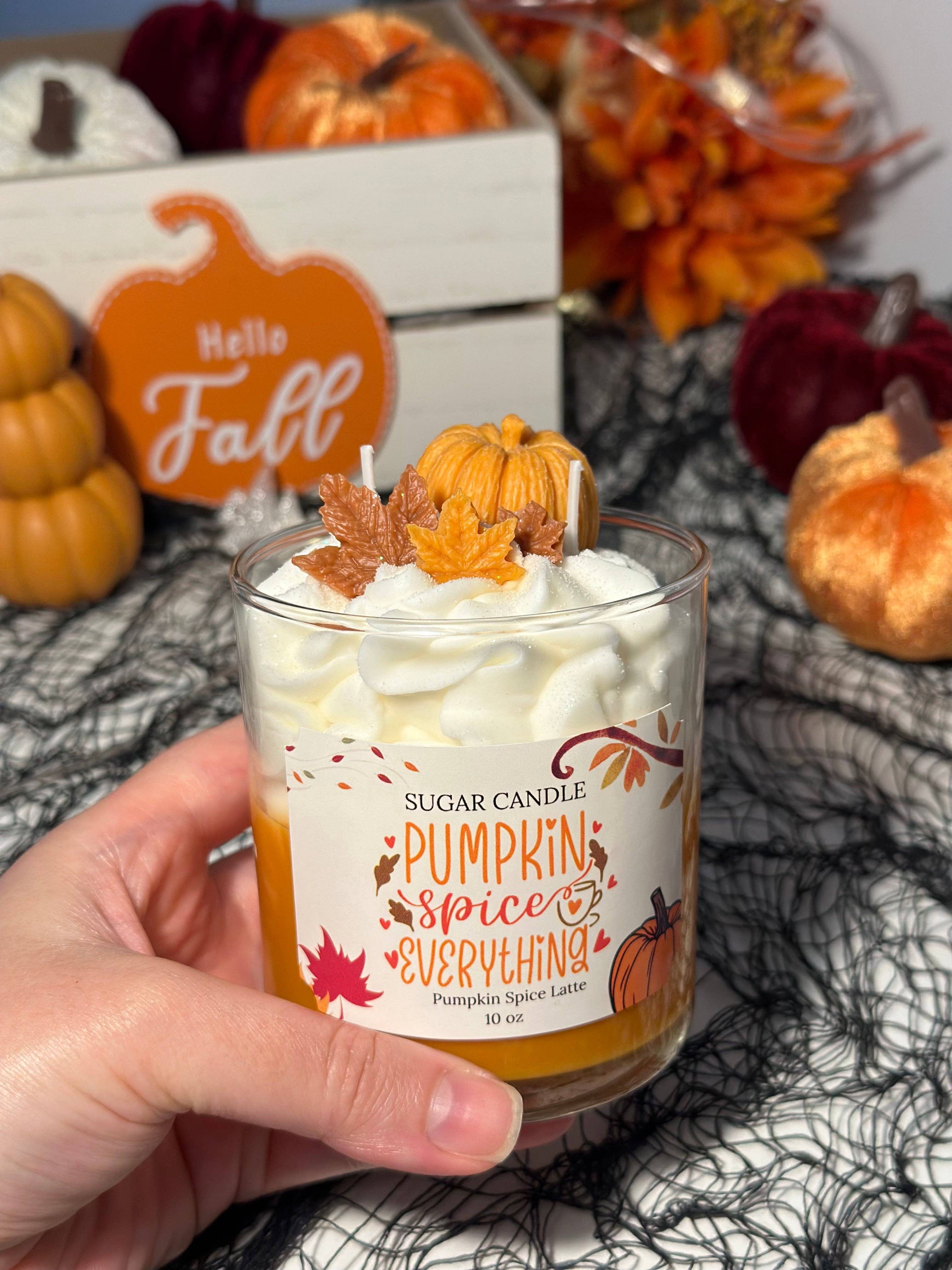 Sugar Candle - Wholesale Jar/Filled Candle - Pumpkin Spice Latte Candle – pumpkin scented fall candle 2
