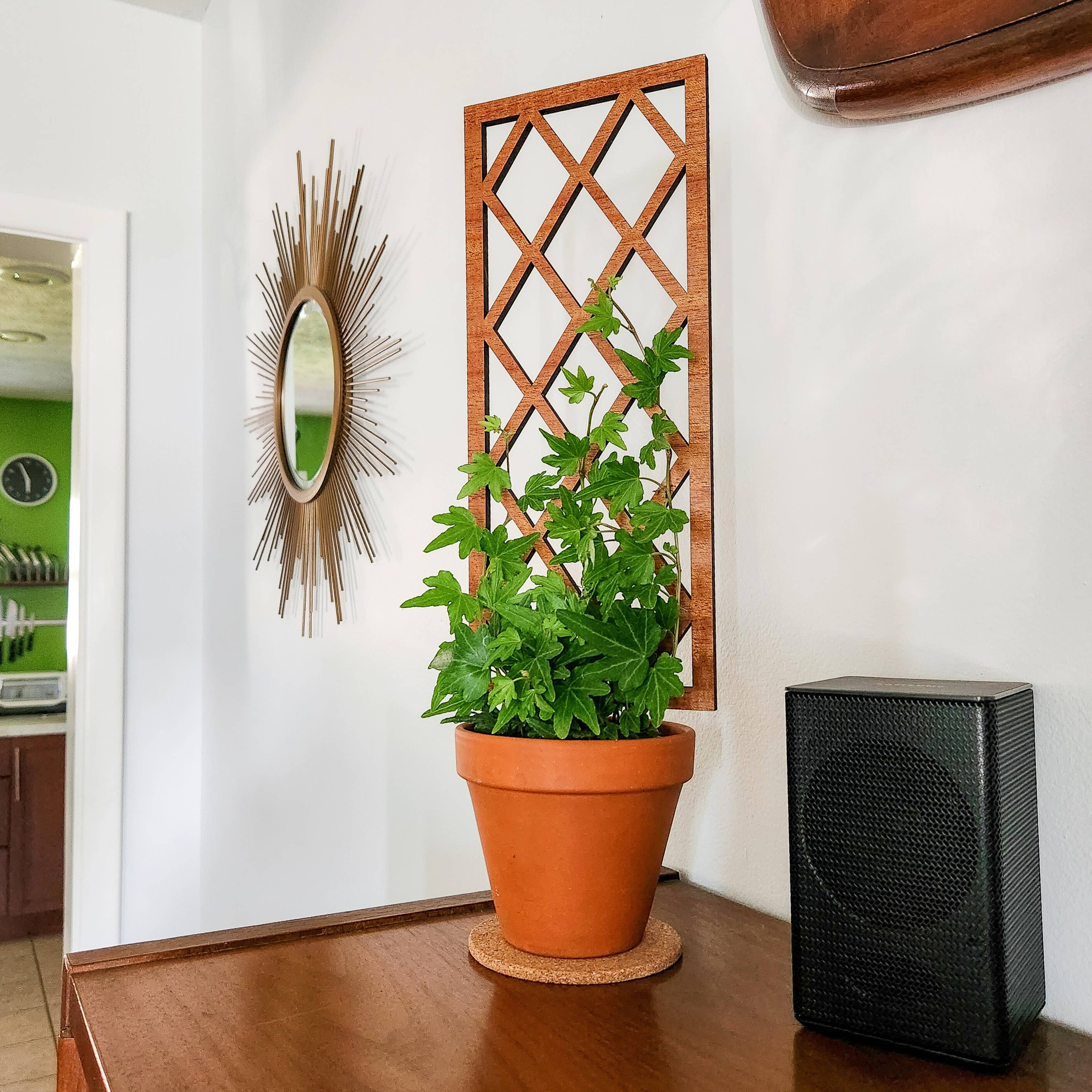 Leaf & Node - Wholesale Trellis - Lattice Indoor Wooden House Plant Trellis (2 Size Options)6