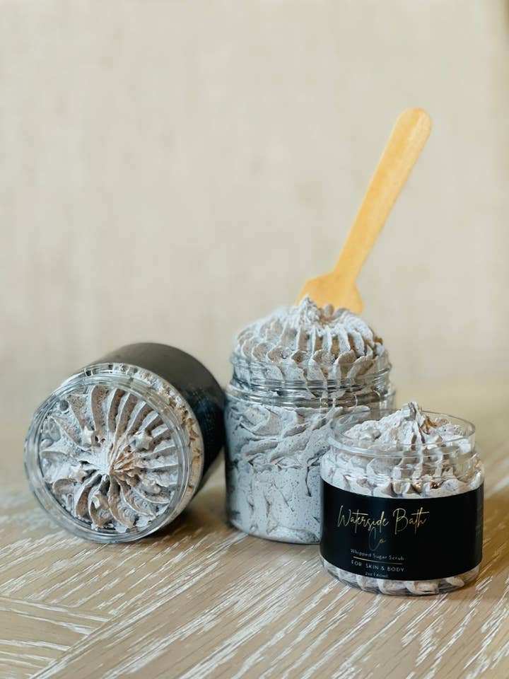 Violet Moondance Whipped Sugar Scrub for wholesale by Waterside Bath Co