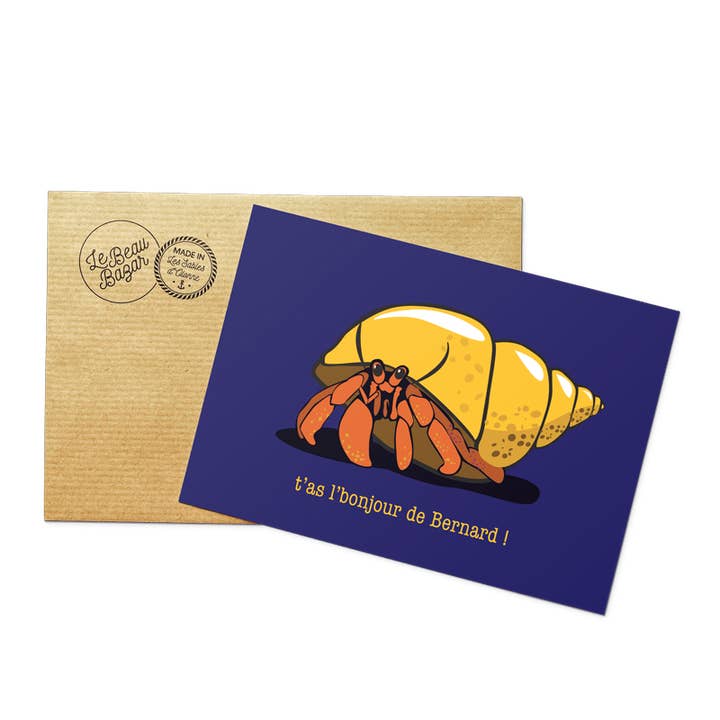Le Beau Bazar - Wholesale Postcard - Postcard Greetings from Bernard!