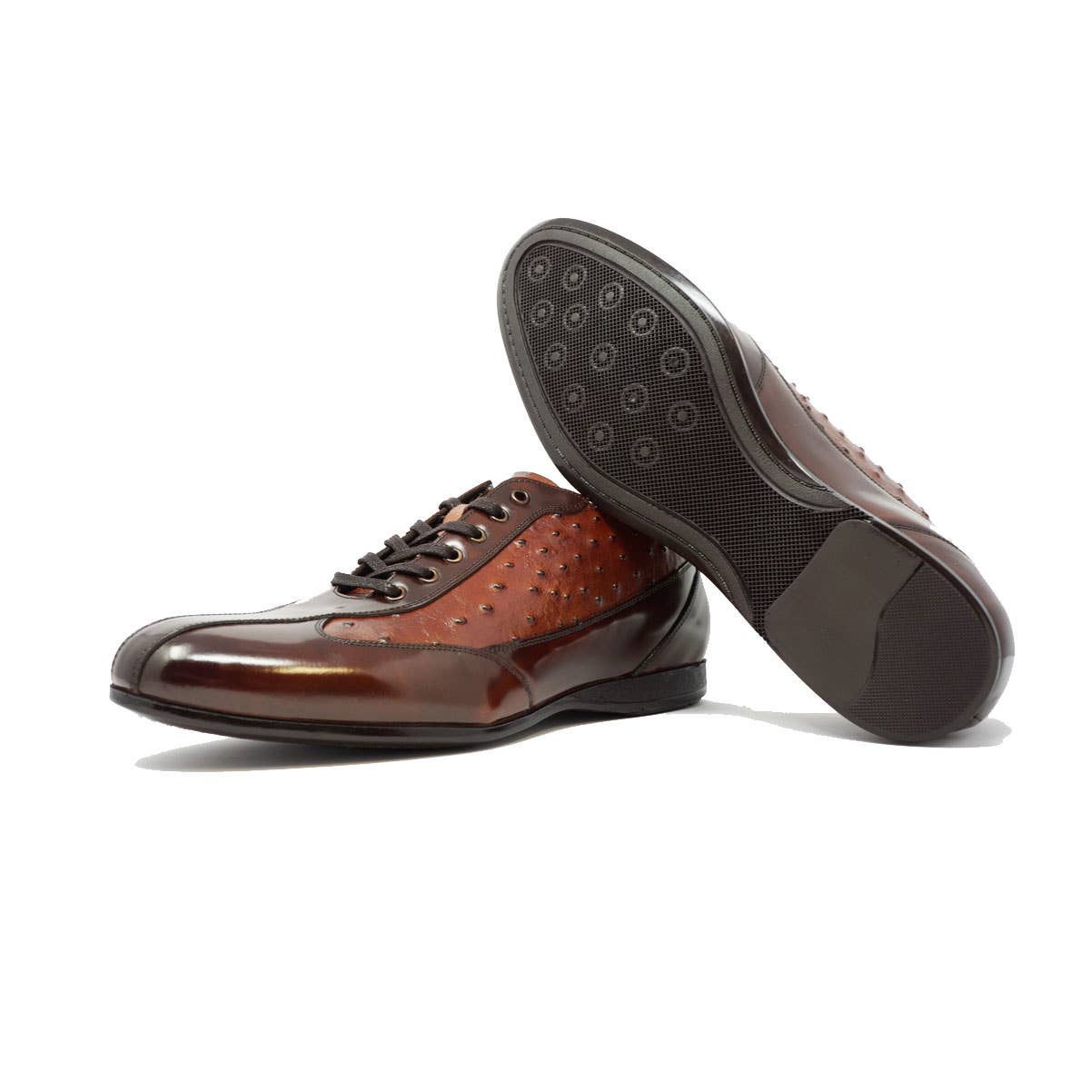 Paul Branco - Wholesale Sneakers - Heren - Herenschoenen 100% leer 65175. Gebied - Tan-Spsalato5