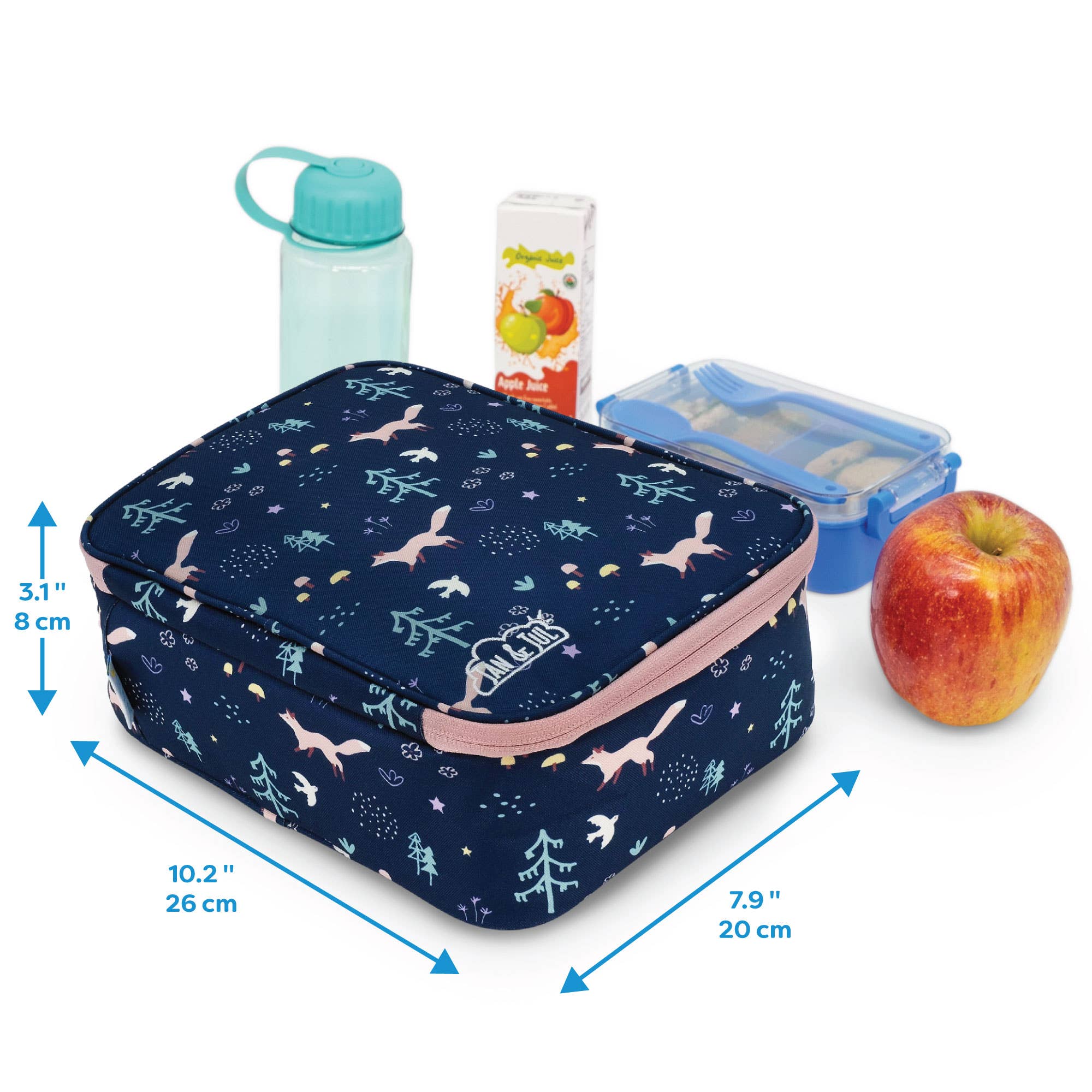 Jan & Jul - Wholesale Lunch Bag/Box - Kids - Navy Forest | Kids Lunch Bag3