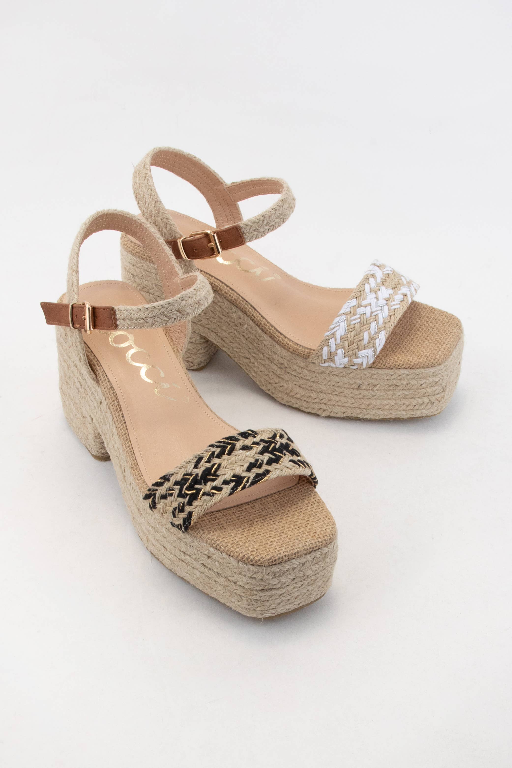 CCOCCI - Vendita all'ingrosso Scarpe con plateau - Donna - SANDALI RIMA ESPADRILLES WRAPPED CHUNKY CON TACCO PLATEAU2