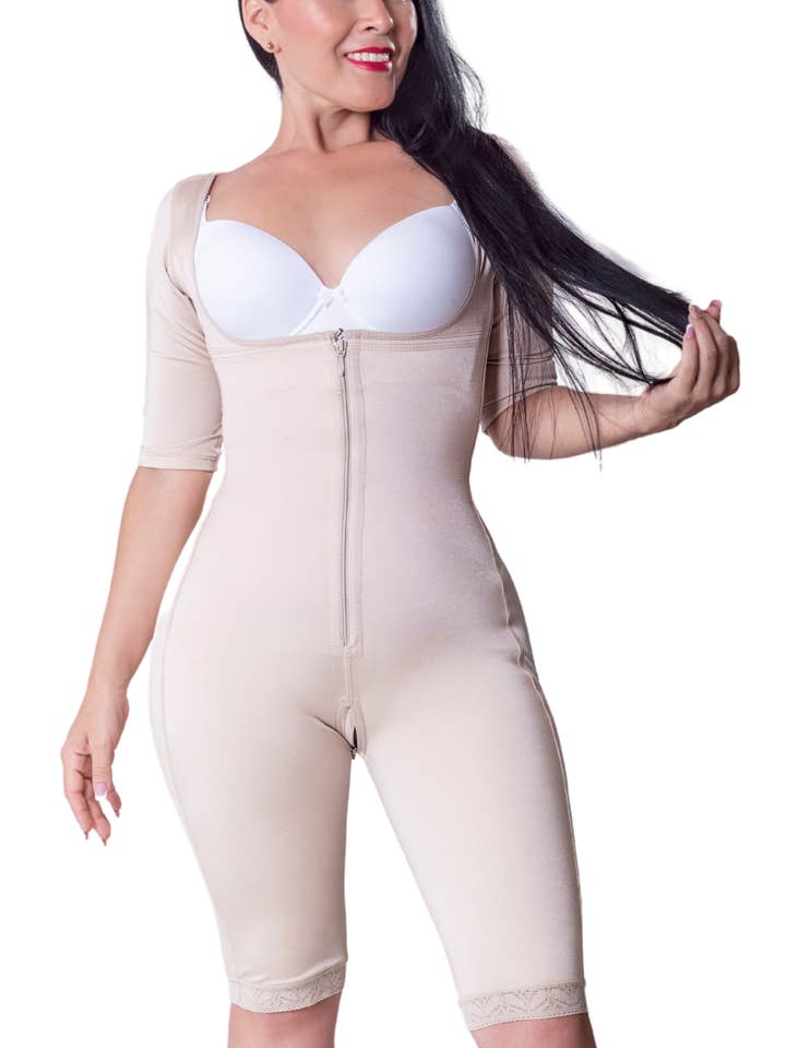 Full Body Shaper W/mouw en open buste ritssluiting voor wholesale door Anna Marye