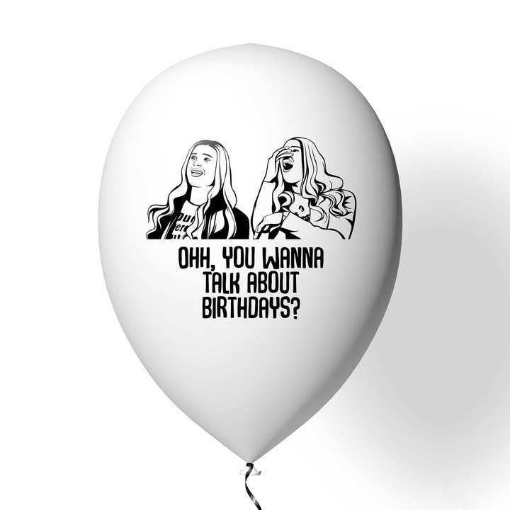 Vuoi parlare di compleanni? | Divertente palloncino di compleanno | Divertente regalo di compleanno | Regali bavaglio di compleanno | Palloncino divertente | Regali per compleanno per la vendita all'ingrosso da parte di Very Pun Stuff