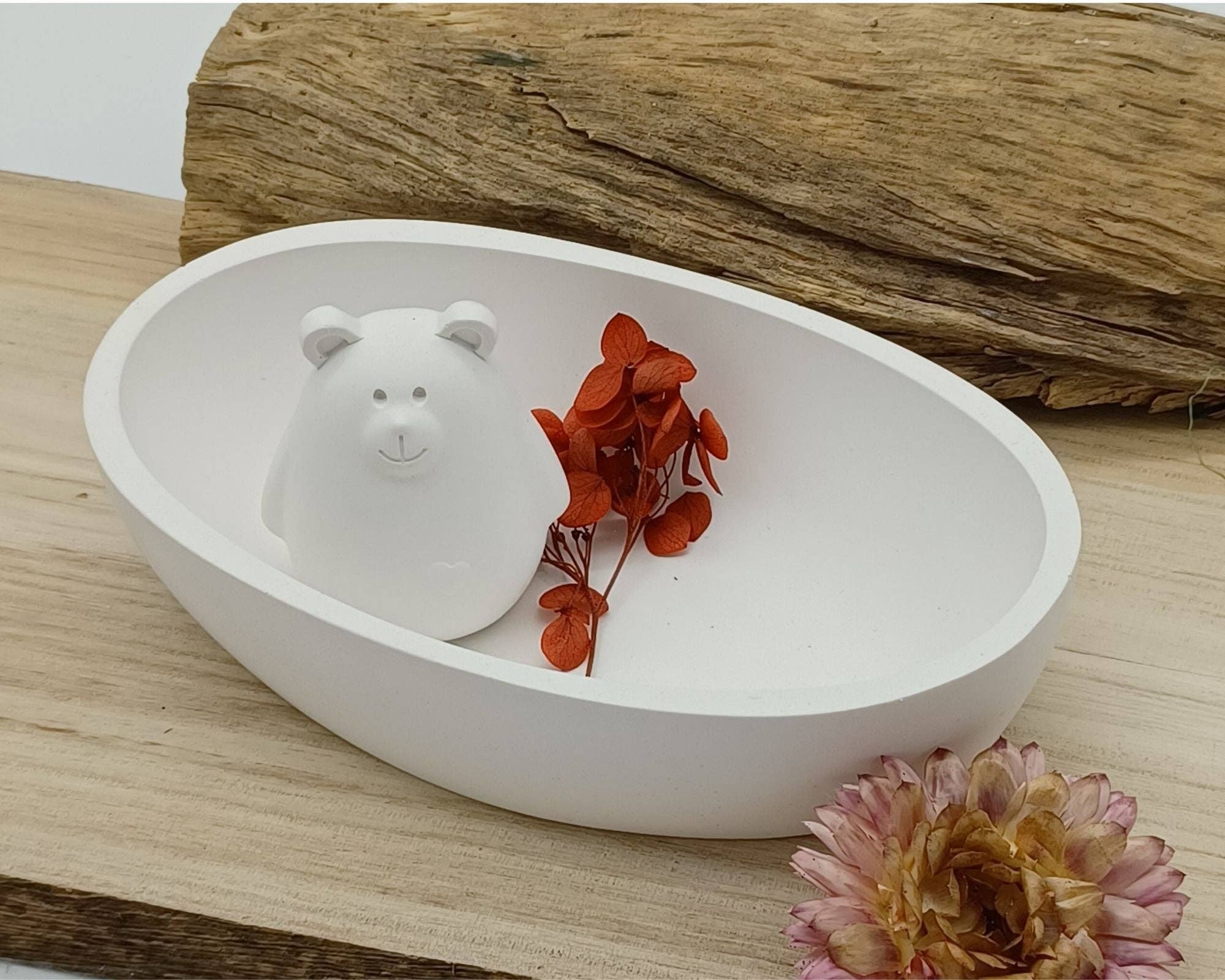 Ciotola ovale alta Stampi in gesso Raysin, vassoi e ciotole, ciotola ovale alta in vendita all'ingrosso su Faire1