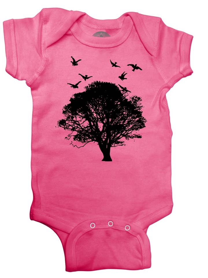 Tree and Birds Infant Bodysuit - Unisex Fit for wholesale by Boredwalk