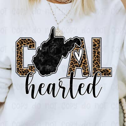 Coal Hearted TRANSFER for wholesale by Sassy and Sublime