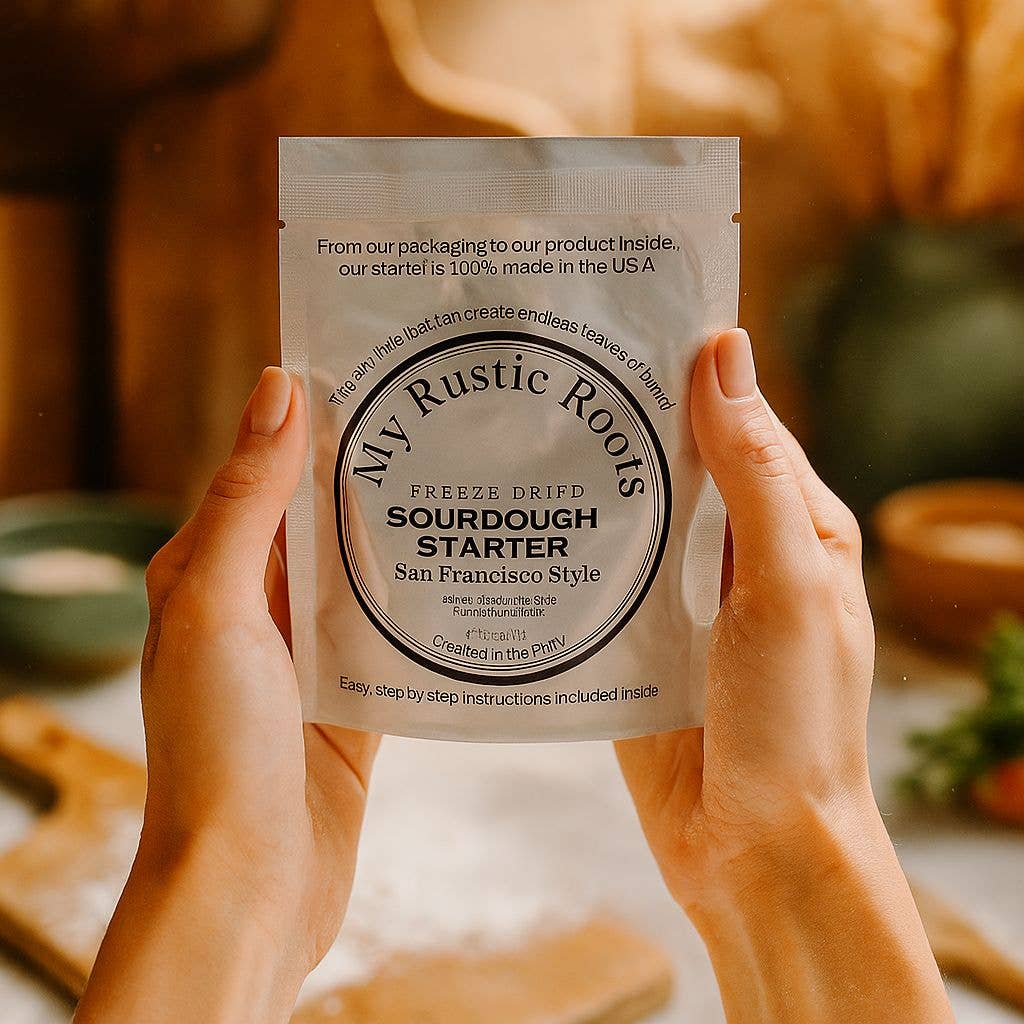 My Rustic Roots - Wholesale Bread Mix - Organic, Non-GMO Sourdough Starter | Freeze Dried |  12gm 3