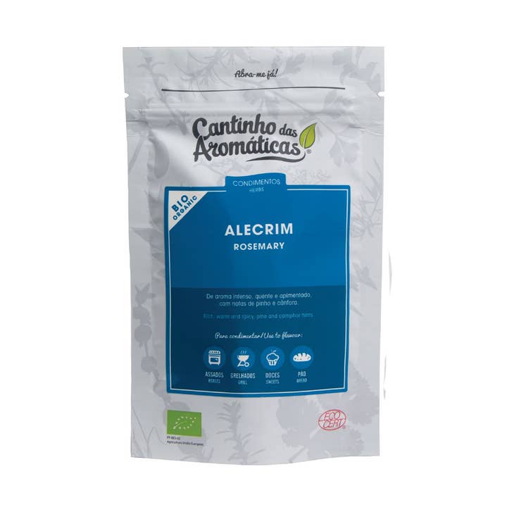 Rosemary condiment BIO doypack for wholesale by Cantinho das Aromáticas