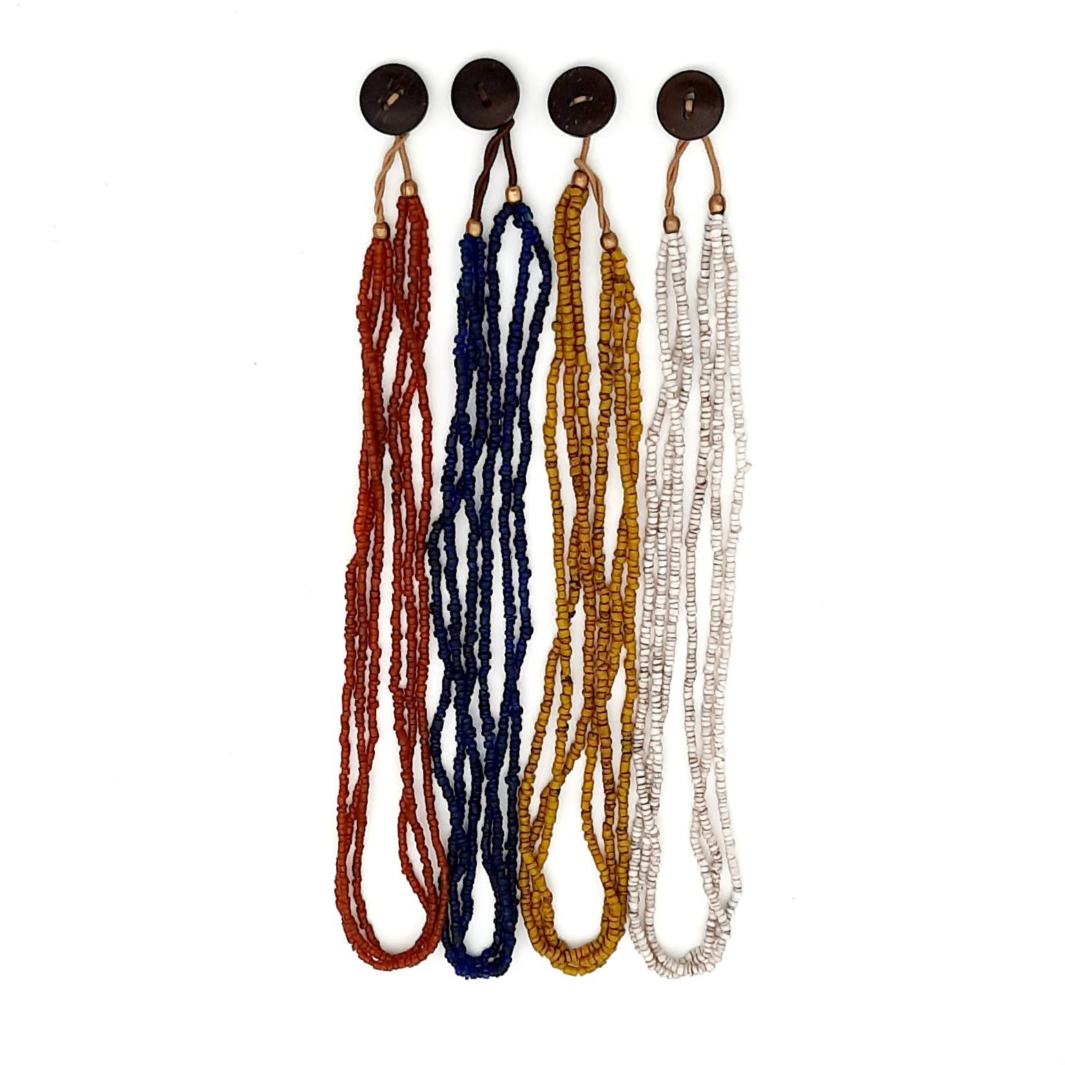 Koperberg - Vendita all'ingrosso Collane di perline/perle - Collana artigianale Bonda con perline di vetro riciclate14