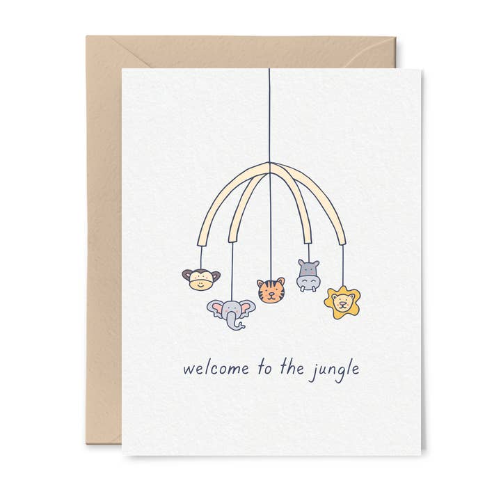 Tiny Hooray - Wholesale Baby card - Welcome to the Jungle Card