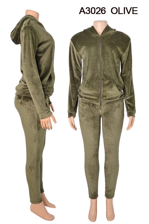 SSImport – wholesale Jeansjackor – Dam – A3026 SAMMET JACKA OCH BYXOR SET BLANDADE STORLEKAR 12SET16